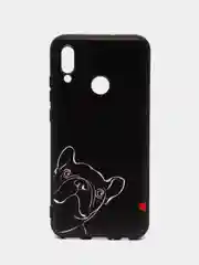 Песочный хаки силиконовый чехол для Honor 10 Lite / Huawei P Smart 2019, с принтом, с рисунком (Хонор 10 Лайт / Хуавей П смарт 2019)