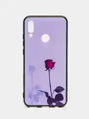Серебряный силиконовый чехол для Honor 10 Lite / Huawei P Smart 2019, с принтом, с рисунком (Хонор 10 Лайт / Хуавей П смарт 2019)