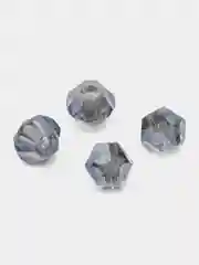 Голубой бусины стеклянные, гранёные, голубые, 4 мм (20 штук)