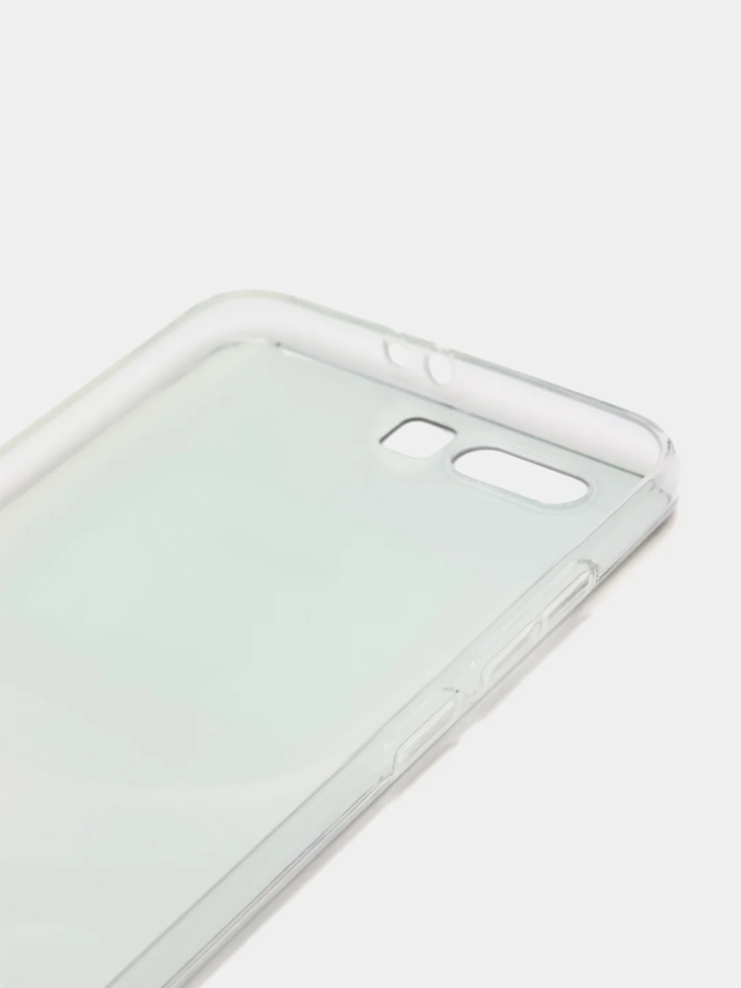 Угольный силиконовый чехол на Huawei Honor 9 / Хонор 9 прозрачный, с рисунком, защита камеры