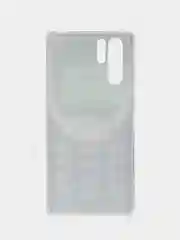 Угольный силиконовый чехол на Huawei P30 Pro / Хуавей P30 Pro прозрачный, с рисунком, защита камеры