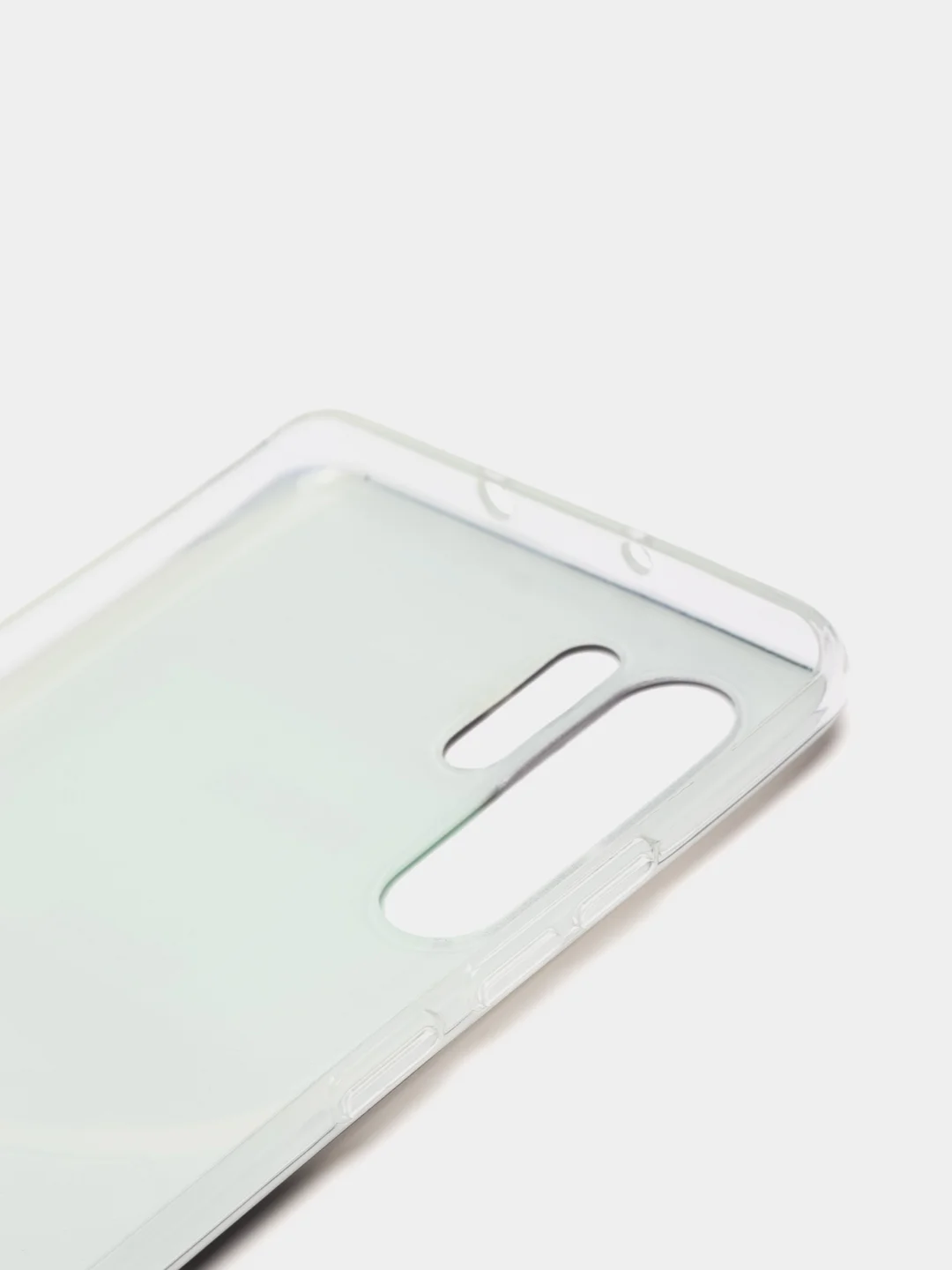 Угольный силиконовый чехол на Huawei P30 Pro / Хуавей P30 Pro прозрачный, с рисунком, защита камеры