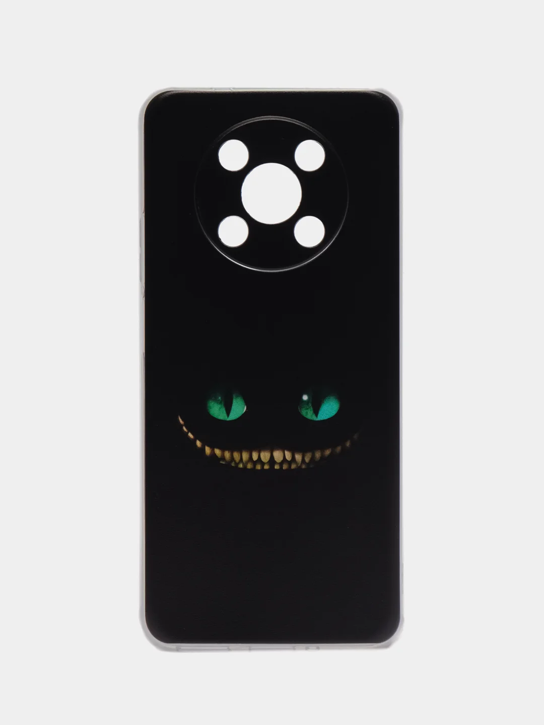 Черный силиконовый чехол на Huawei Nova Y90 / Хуавей Нова Y90 с рисунком, защита камеры