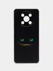 Черный силиконовый чехол на Huawei Nova Y90 / Хуавей Нова Y90 с рисунком, защита камеры