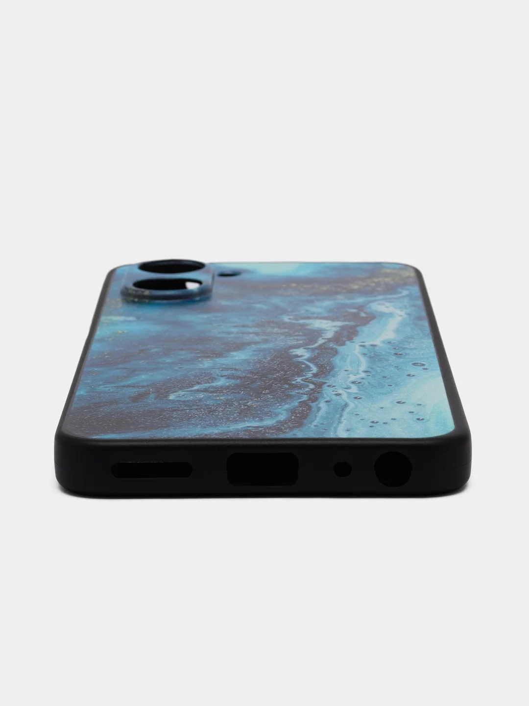 Тёмно-бирюзовый силиконовый чехол для Realme 10 Pro 5G, с принтом, с рисунком (Реалми 10 Про 5 джи)