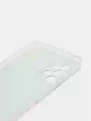 Светло-синий чехол на Samsung Galaxy A53 5G / Галакси А53 5G прозрачный, с рисунком, защита камеры