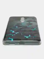 Бирюзовый чехол на Xiaomi Redmi K20/K20 Pro/Mi 9T/Mi 9T Pro / Сяоми Редми К20 прозрачный, с рисунком