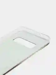 Угольный силиконовый чехол на Samsung Galaxy S10 / Самсунг S10 прозрачный с рисунком, защита камеры