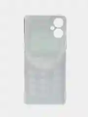 Угольный чехол на Tecno Spark 9 Pro / Текно Спарк 9 Про прозрачный, с рисунком, защита камеры