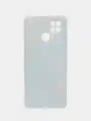 Светло-синий чехол на Xiaomi Redmi 10C / Сяоми Редми 10С прозрачный, с рисунком, защита камеры
