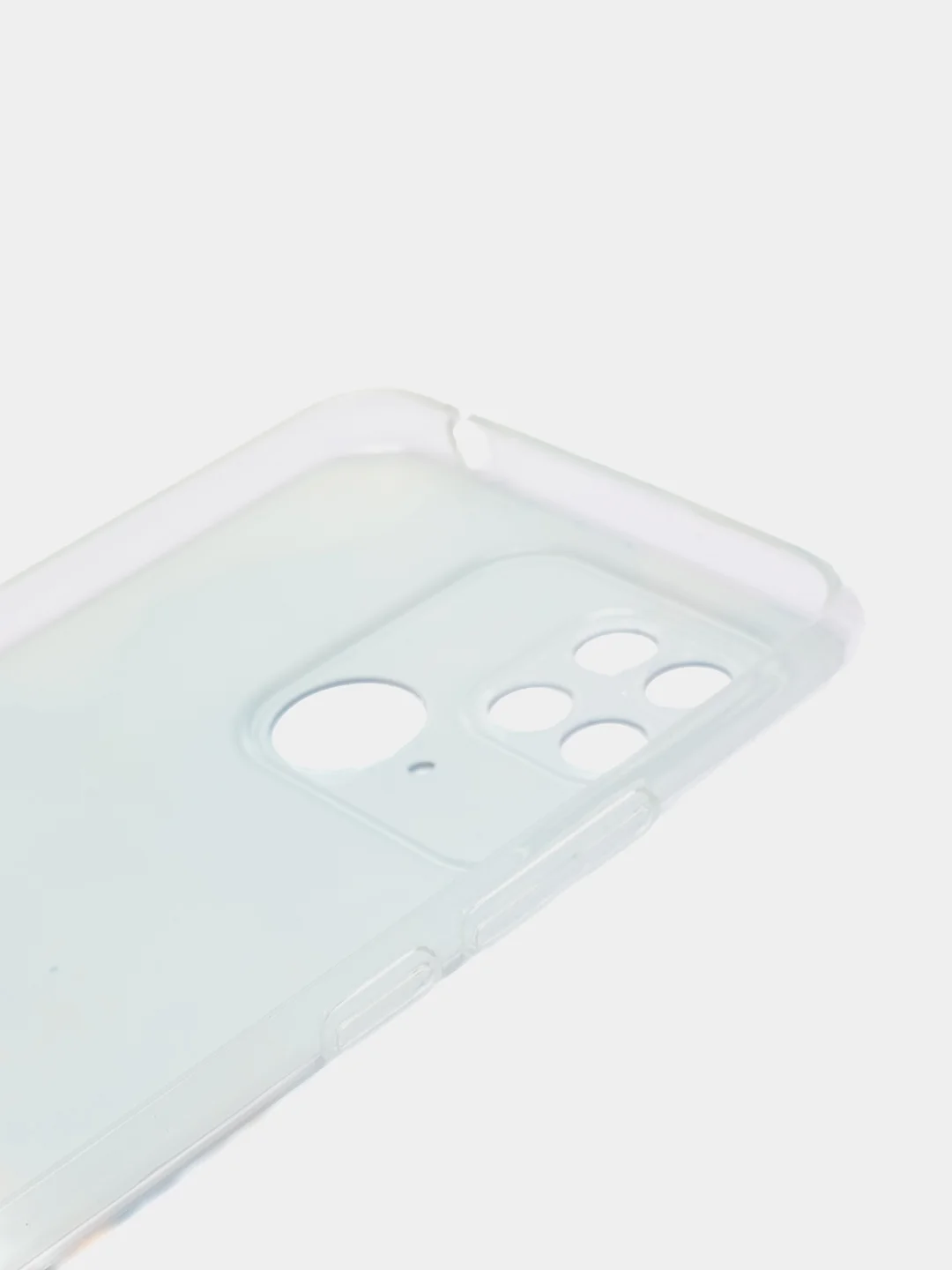 Светло-синий чехол на Xiaomi Redmi 10C / Сяоми Редми 10С прозрачный, с рисунком, защита камеры