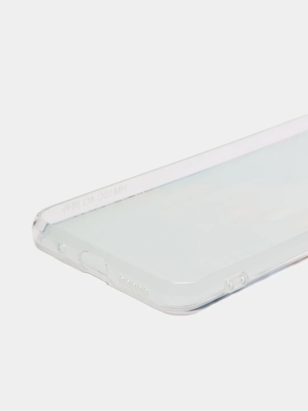 Голубой чехол на Xiaomi Redmi 10C / Сяоми Редми 10С прозрачный, с рисунком, защита камеры