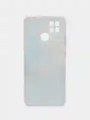 Голубой чехол на Xiaomi Redmi 10C / Сяоми Редми 10С прозрачный, с рисунком, защита камеры