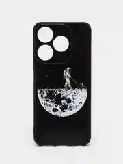 Мятный силиконовый чехол для Tecno Spark 10 / 10C, с принтом, с рисунком, Техно Спарк 10 / 10С