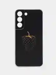 Разноцветный силиконовый чехол на Samsung Galaxy S22 / Самсунг S22 прозрачный с рисунком, защита камеры