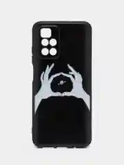 Пастельно-коралловый силиконовый чехол для Xiaomi Redmi 10 2022, с принтом, с рисунком (Сяоми Редми 10)