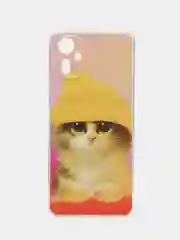 Желтый силиконовый чехол на Tecno Camon 19 Neo / Текно Камон 19 Нео с рисунком, защита камеры