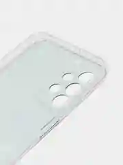 Бирюзовый чехол силиконовый на Samsung Galaxy A23 / Самсунг А23 прозрачный с рисунком, защита камеры
