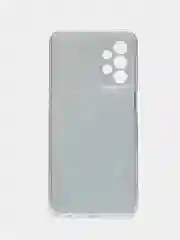 Бирюзовый чехол силиконовый на Samsung Galaxy A23 / Самсунг А23 прозрачный с рисунком, защита камеры