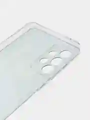 Хром чехол на Samsung Galaxy A73 / Галакси А73 прозрачный, с рисунком, защита камеры