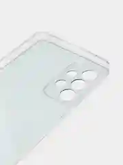 Разноцветный чехол на Samsung Galaxy A73 / Галакси А73 прозрачный, с рисунком, защита камеры