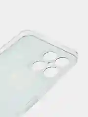 Хром силиконовый чехол на Honor X8 / Хонор Х8 прозрачный, с рисунком, защита камеры