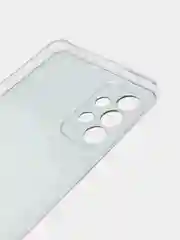 Тёмно-коричневый чехол на Samsung Galaxy A73 / Галакси А73 прозрачный, с рисунком, защита камеры