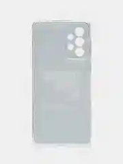 Тёмно-коричневый чехол на Samsung Galaxy A73 / Галакси А73 прозрачный, с рисунком, защита камеры