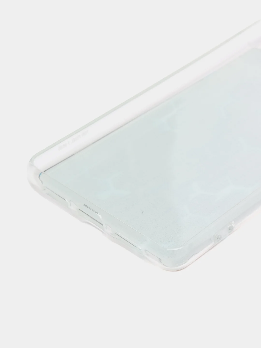 Бирюзовый силиконовый чехол на Google Pixel 7 / Гугл Пиксель 7 прозрачный, с рисунком, защита камеры