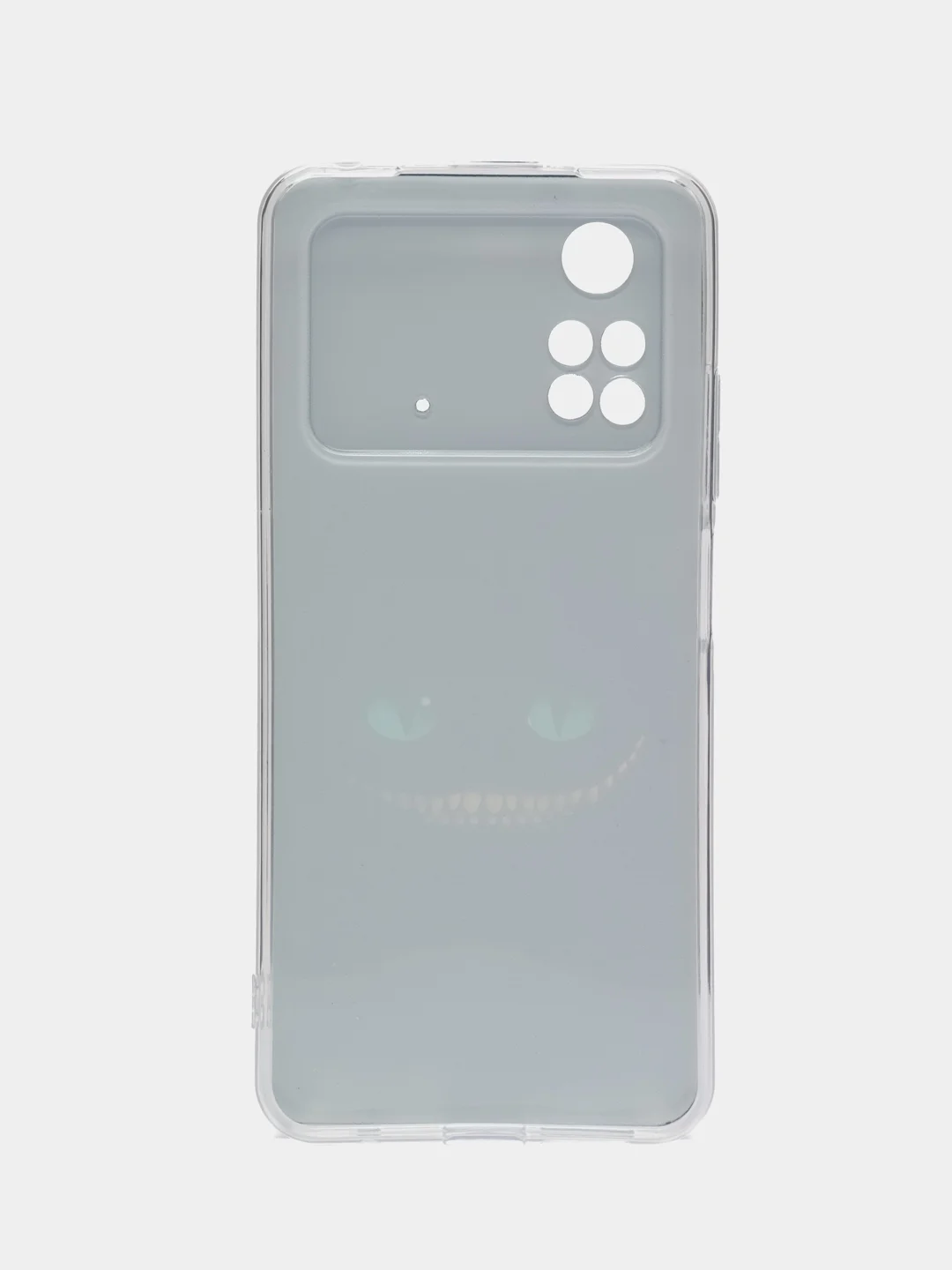 Черный силиконовый чехол на Xiaomi POCO M4 Pro 4G / Поко М4 Про 4G с рисунком, защита камеры