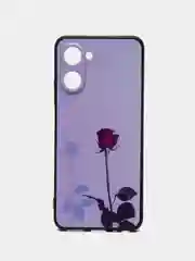 Серебряный силиконовый чехол для Realme 10 Pro 5G, с принтом, с рисунком (Реалми 10 Про 5 джи)