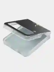 Разноцветный силиконовый чехол на Samsung Galaxy Z Flip 4 / Самсунг Z Flip 4 с рисунком, защита камеры