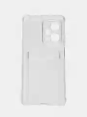 Прозрачный чехол силиконовый для Xiaomi Redmi Note 12 Pro + (Plus) (Сяоми Нот 12 Про Плюс), с карманом для карт, прозрачный