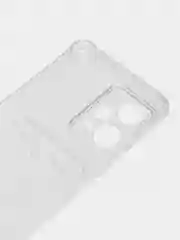 Прозрачный чехол силиконовый для Xiaomi Redmi Note 12 Pro + (Plus) (Сяоми Нот 12 Про Плюс), с карманом для карт, прозрачный
