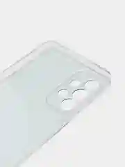Бирюзовый чехол на Samsung Galaxy A73 / Галакси А73 прозрачный, с рисунком, защита камеры