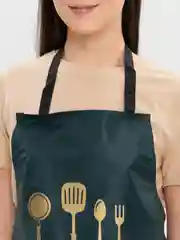 Тёмно-зелёный фартук водонепроницаемый кухонный , фартук для кухни. Фартук грязеотталкивающий