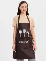 Тёмно-коричневый фартук кухонный COOKING