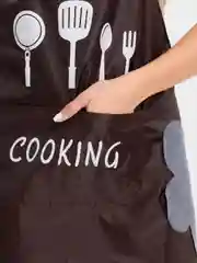Тёмно-коричневый фартук кухонный COOKING