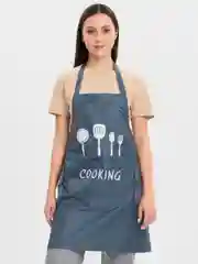 Тёмно-бирюзовый фартук кухонный COOKING