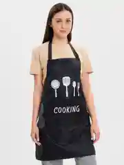 Черный фартук кухонный COOKING