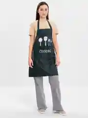 Тёмно-зелёный фартук кухонный COOKING