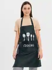 Тёмно-зелёный фартук кухонный COOKING