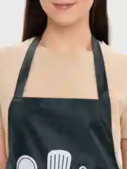 Тёмно-зелёный фартук кухонный COOKING