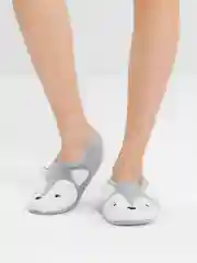 Серебряный домашние тапочки с животными