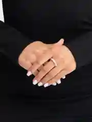 Серебряный кольцо с жемчугом, нишевый дизайн