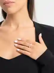 Серебряный кольцо с жемчугом, нишевый дизайн
