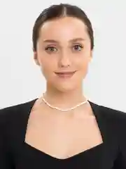 Белый чокер из бисера