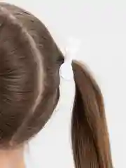 Белый бантики резинки для волос детские "Twist", детские резинки 2 шт