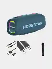 Зелёный хаки портативная акустика Hopestar A6Max 80W с микрофоном