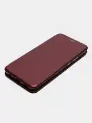 Бордовый чехол-книжка для Huawei Y8P, Y6P